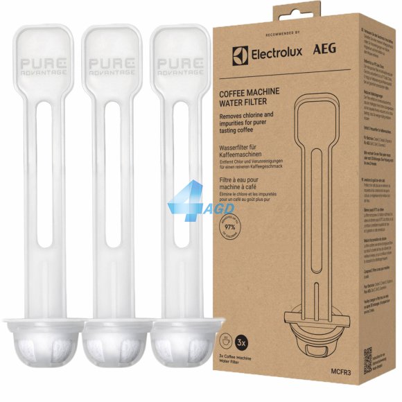 3x Filtr węglowy PureAdvantage MCFR3 do ekspresów Electrolux Aeg