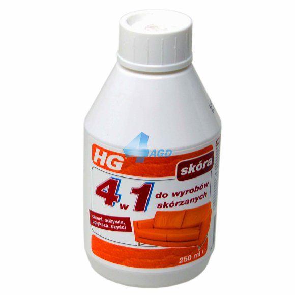 HG 4 w 1 do wyrobów skórzanych czyści, odżywia, chroni i pielęgnuje skórę