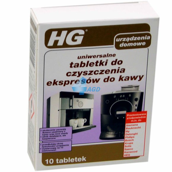 HG tabletki do czyszczenia ekspresów do kawy