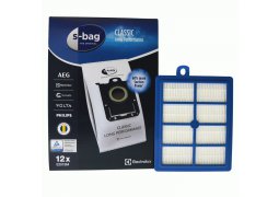 Worki Oryginał S-BAG E201SM Classic Long Performance 12szt + Filtr Hepa 