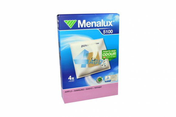 Worki Menalux 5100 do odkurzacza SAMSUNG, NILFISK 4 szt.+1 filtr